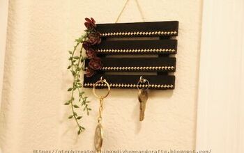 DIY Dollar Tree Wood Pallet Succulent Key Holder Design