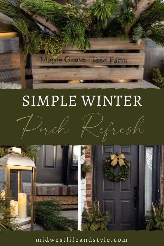 a simple winter front porch refresh for the new year