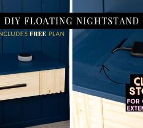 diy modern floating nightstand