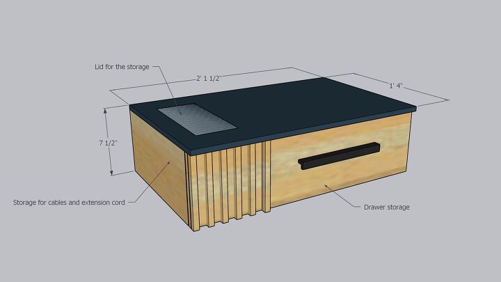 diy modern floating nightstand