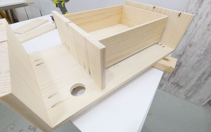 diy modern floating nightstand