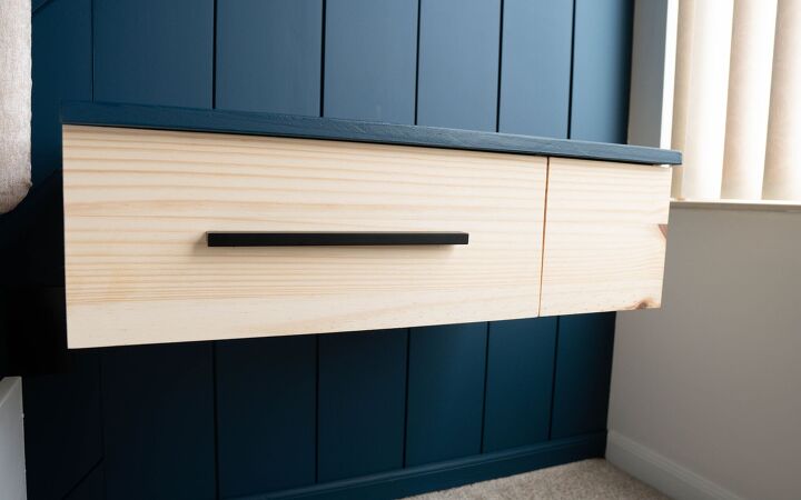 diy modern floating nightstand