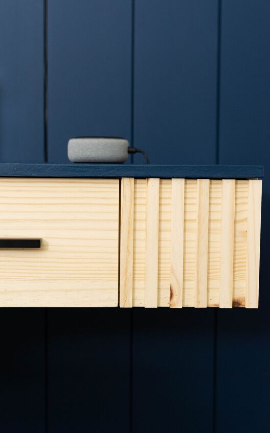 diy modern floating nightstand