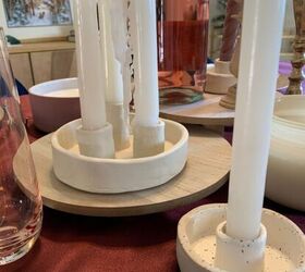 clay candleholder dupe