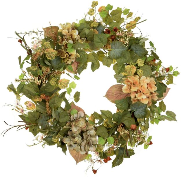 how to make a chenille wreath, 24 Grapevine Wreath