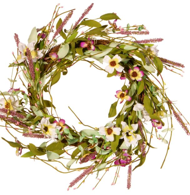 how to make a chenille wreath, 22 Spring Wreath