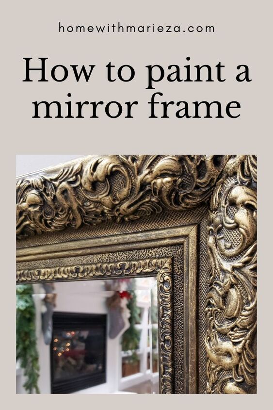 como pintar uma moldura de espelho