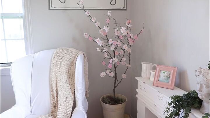 nossas 18 melhores ideias de decorao falsa de alta qualidade de 2021, Esta linda rvore de flor de cerejeira falsa