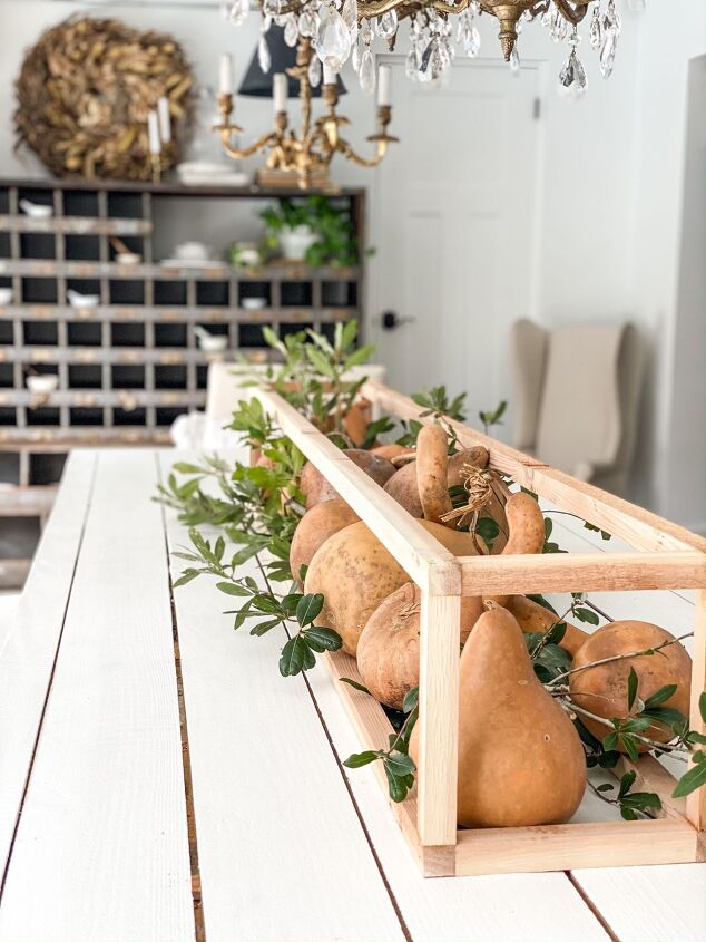 DIY wooden frame centerpiece