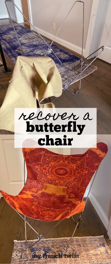 how to recover a butterfly chair