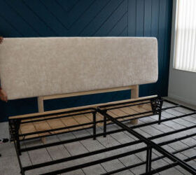 diy upholstered headboard bedframe