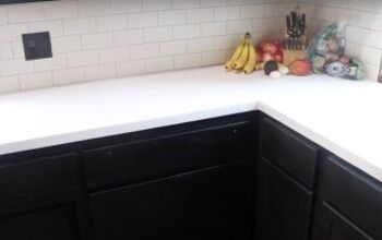 Laminate Countertops Replaced With DIY Solid Surface Countertops
