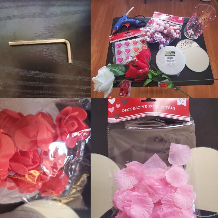 glam diy valentine s day candle centerpiece holder, Supplies