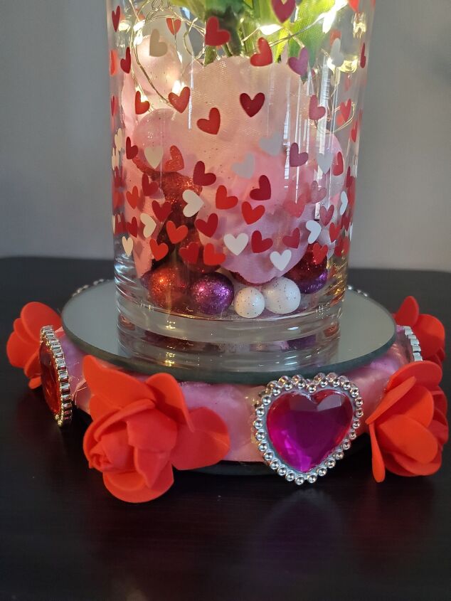 glam diy valentine s day candle centerpiece holder