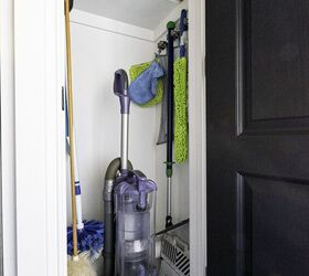 how to make a broom closet in the laundry room