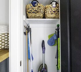 how to make a broom closet in the laundry room