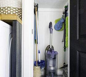 how to make a broom closet in the laundry room