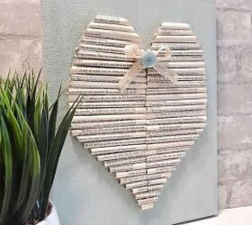 rolled page heart craft tutorial