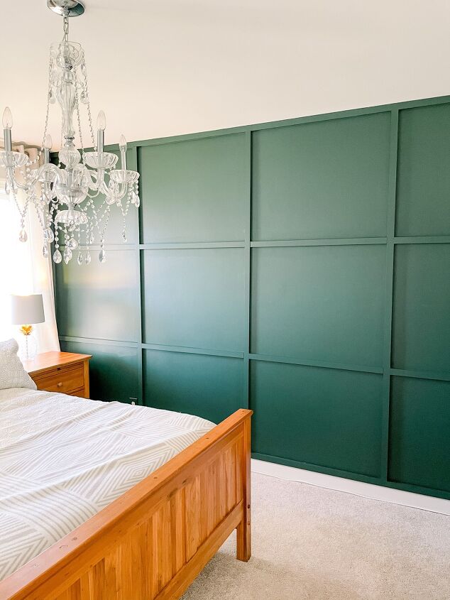 guest room reveal board and batten wall
