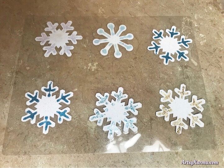 decorao de floco de neve diy para comemorar o resto do inverno