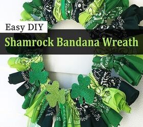 shamrock bandana wreath