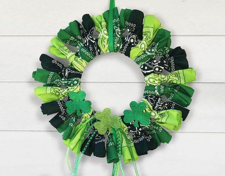 shamrock bandana wreath