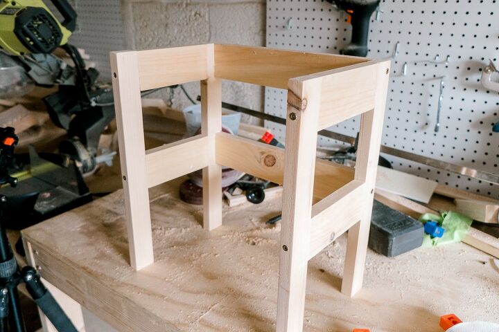 diy toddler learning tower kitchen stool ikea hack