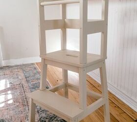 diy toddler learning tower kitchen stool ikea hack