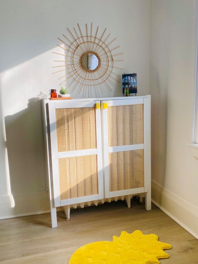 How to Transform a Plain IKEA Ivar Hack into a Pretty Radiator Cover ...
