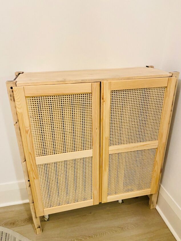 How to Transform a Plain IKEA Ivar Hack into a Pretty Radiator Cover ...