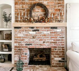 10 ways to add a mantel to your fireplace on a tiny budget