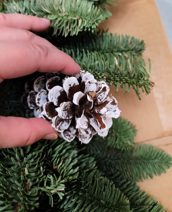 evergreen wreath makeover para o inverno