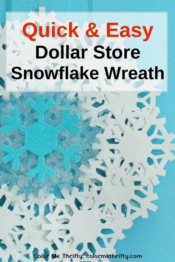 quick easy dollar store snowflake wreath