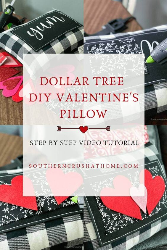 dollar tree diy valentine s pillow