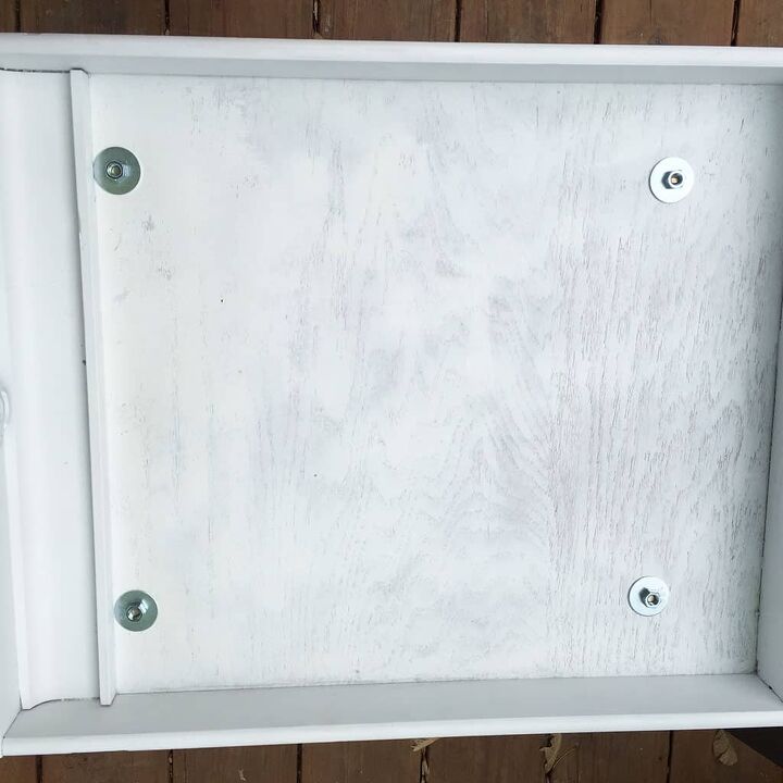 gaveta reciclada diy para mesa lateral moderna