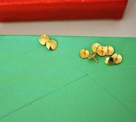 How to make your walls brighter and prettier with a few golden thumb tacks