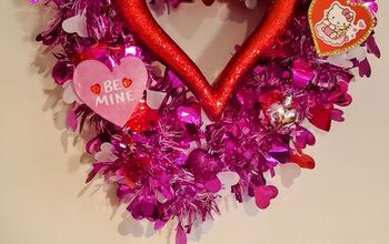 Cute DIY Valentine's Day Heart Shaped Pool Noodle Wreath