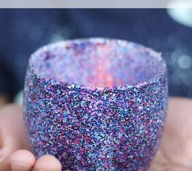 16 fun craft ideas you could do with your kids, These beautiful galaxy tealight holders