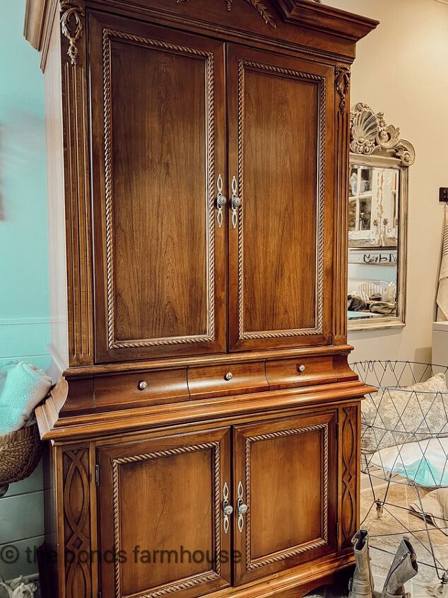 how to make a jewelry cabinet or lingerie cabinet from tv cabinet