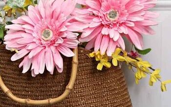  Faça uma coroa de flores simples para bolsas