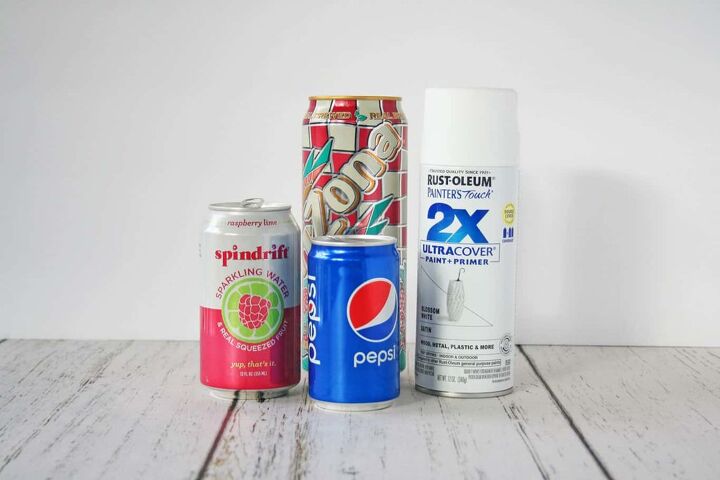 super easy diy recycled soda can vase