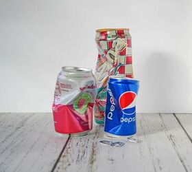 Crunch your can after you finish your drink (beautiful table idea!)