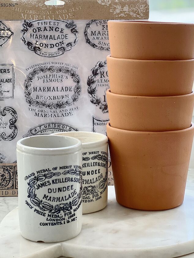 diy english advertising ceramic pots