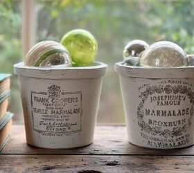 DIY English Advertising Ceramic Pots