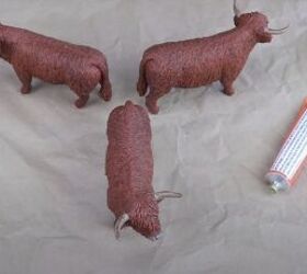 Glue a plate to 3 toys to copy one of the most popular items at Pottery Barn