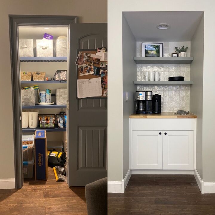 closet to coffee bar
