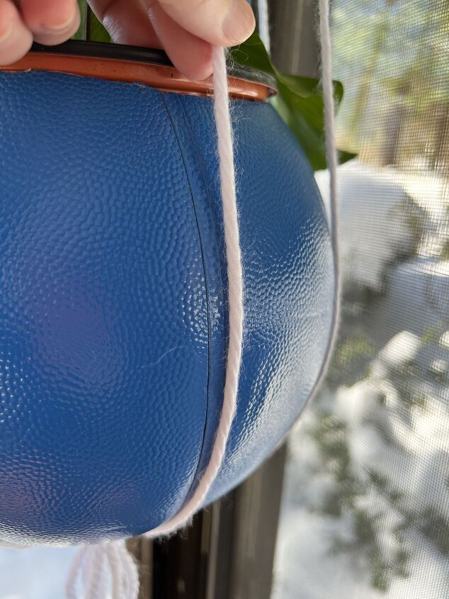 hanging basketball planter