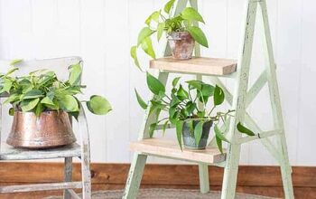 Upcycled Step Ladder Decorating Ideas