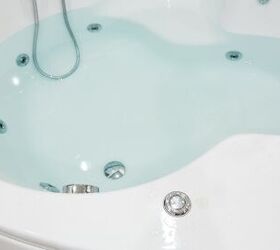 how to clean bathtub jets so you can soak without stress, white jacuzzi tub
