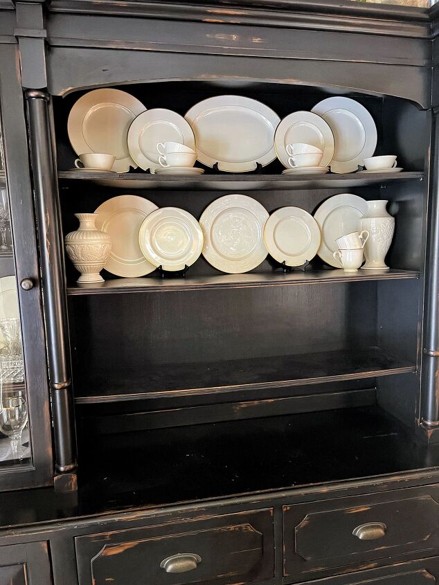 how to arrange a china cabinet hutch in 7 easy steps